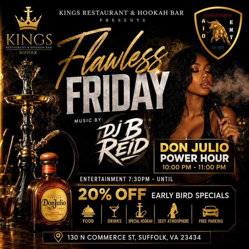 🔥 FLAWLESS FRIDAY: The Ultimate Weekend Kickoff in Suffolk! 🍾✨