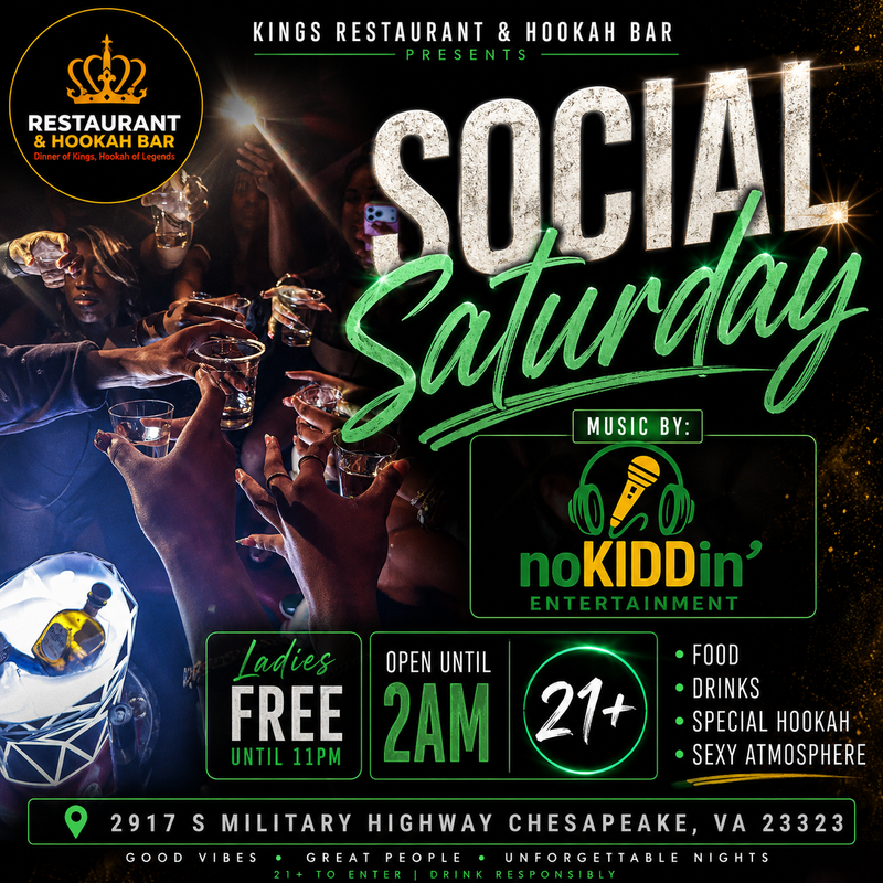 ✨ SOCIAL SATURDAY: The Hottest Late-Night Wave in Chesapeake! 🥂🔥