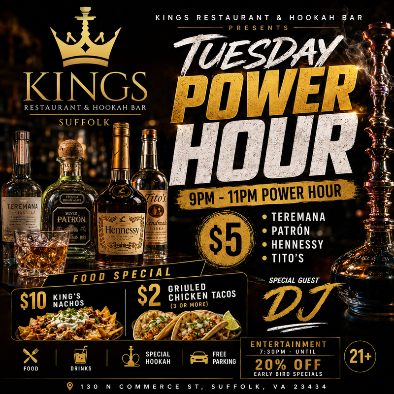 ✨ TUESDAY POWER HOUR: Suffolk Edition 🌮🥃