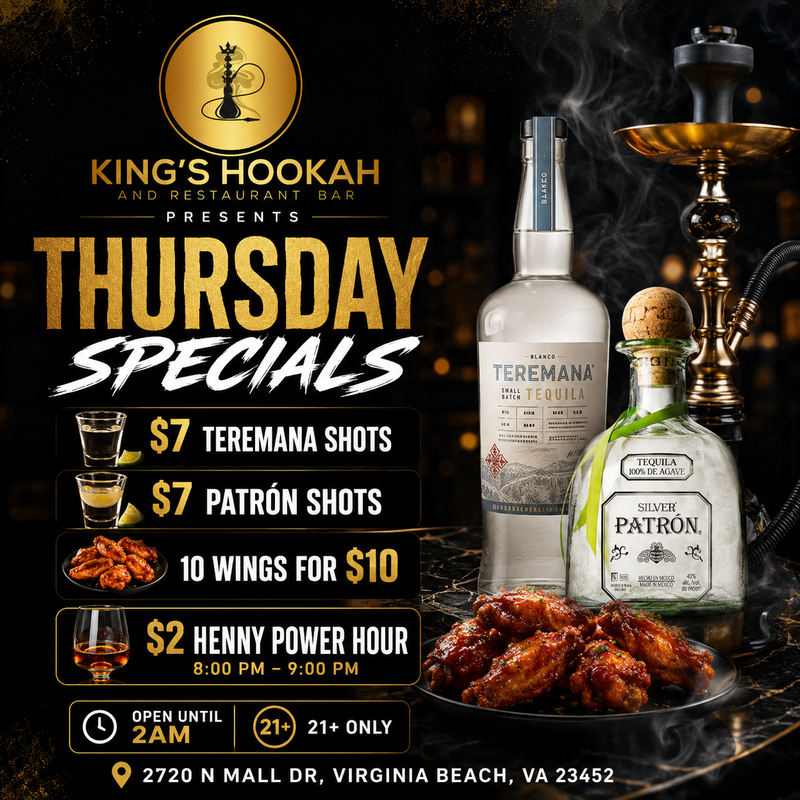 ✨ THURSDAY SPECIALS: Virginia Beach Edition 🥃🍗