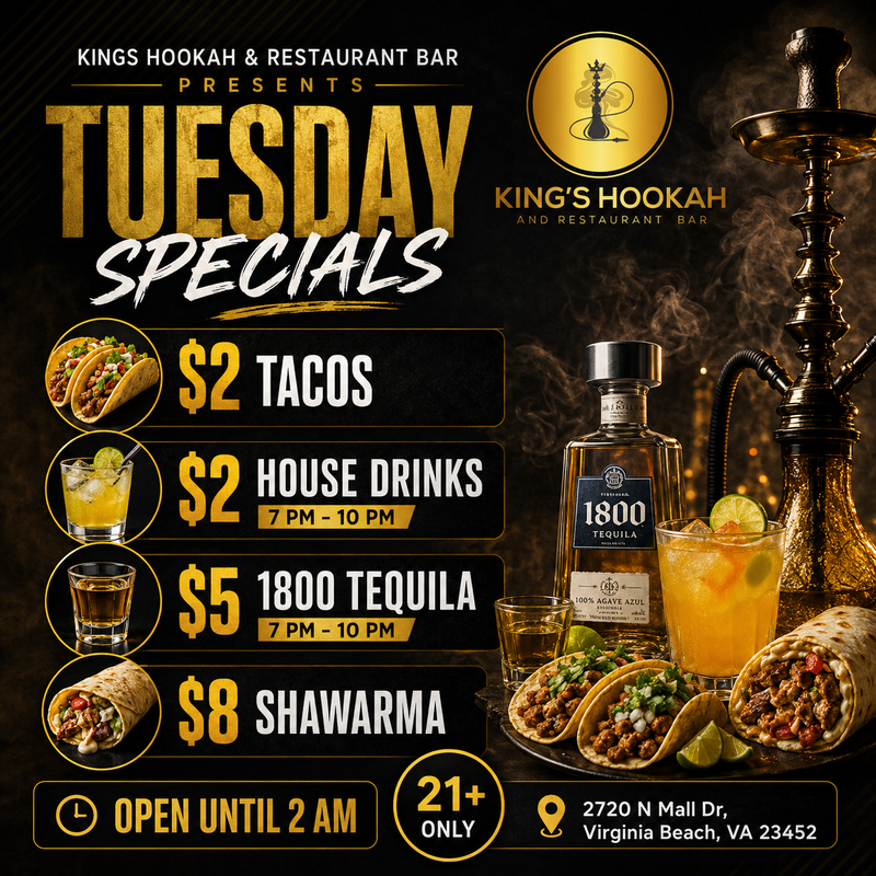 ✨ TUESDAY SPECIALS: Virginia Beach Edition 🌮🍹