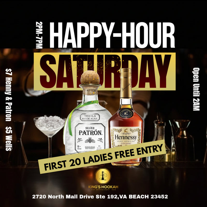 SATURDAY: Weekend Happy Hour & Premium Deals 🍾