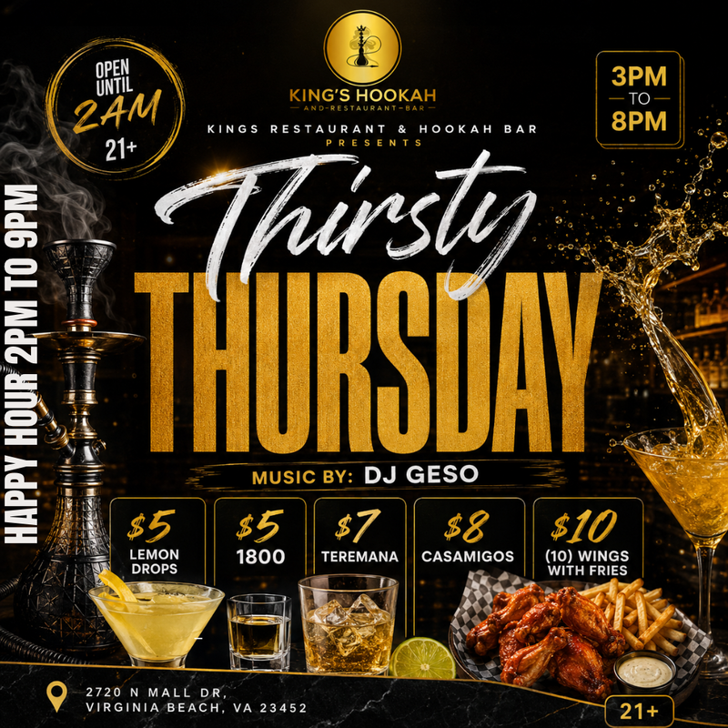 🍹 THIRSTY THURSDAY: The Ultimate Late-Night Vibe in VB! 🔥✨