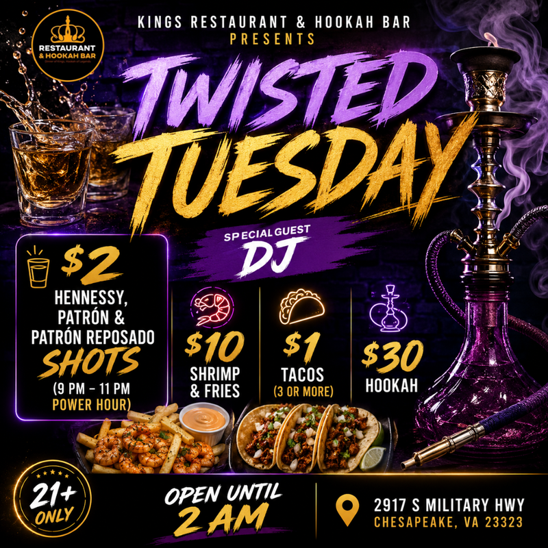 ✨ TWISTED TUESDAY: Chesapeake Edition 🌮🥃