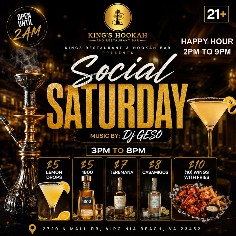 ✨ SOCIAL SATURDAY: The Ultimate Weekend Day-Party & Late-Night Vibe in VB! 🔥🍹