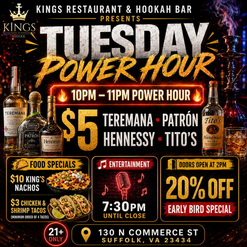 ✨ TUESDAY POWER HOUR: Suffolk Edition 🌮🥃